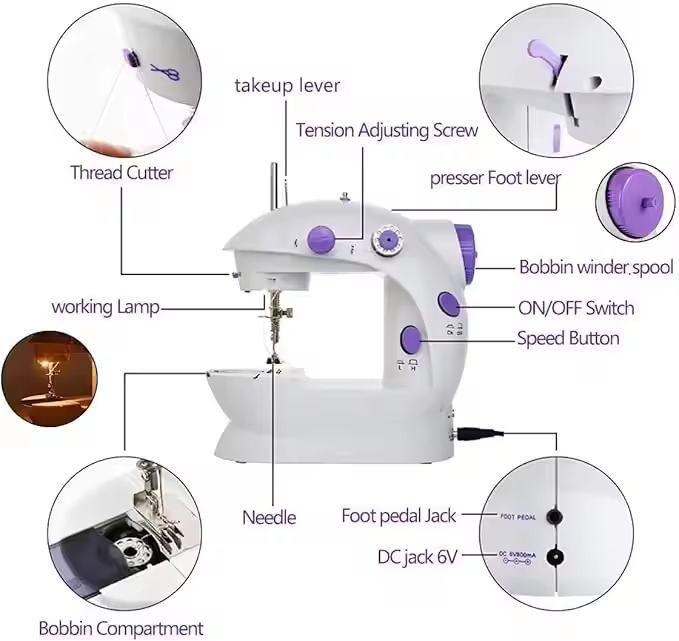 Mini Electric Domestic Home Us - Textile Sewing Factory review and price