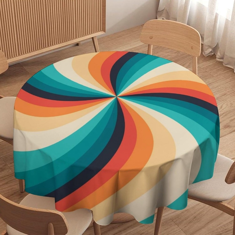 Vintage Groovy Swirl Round Tab - Century Textile & Sewing Supply Photos review and price