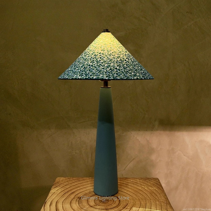 Teal Umbrella Shape Table Lamp - Century Textile & Sewing Supply Photos review and price