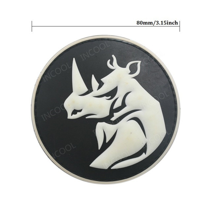 Rhino Head PVC Patch Tactical  - Velcro Sew On review and price