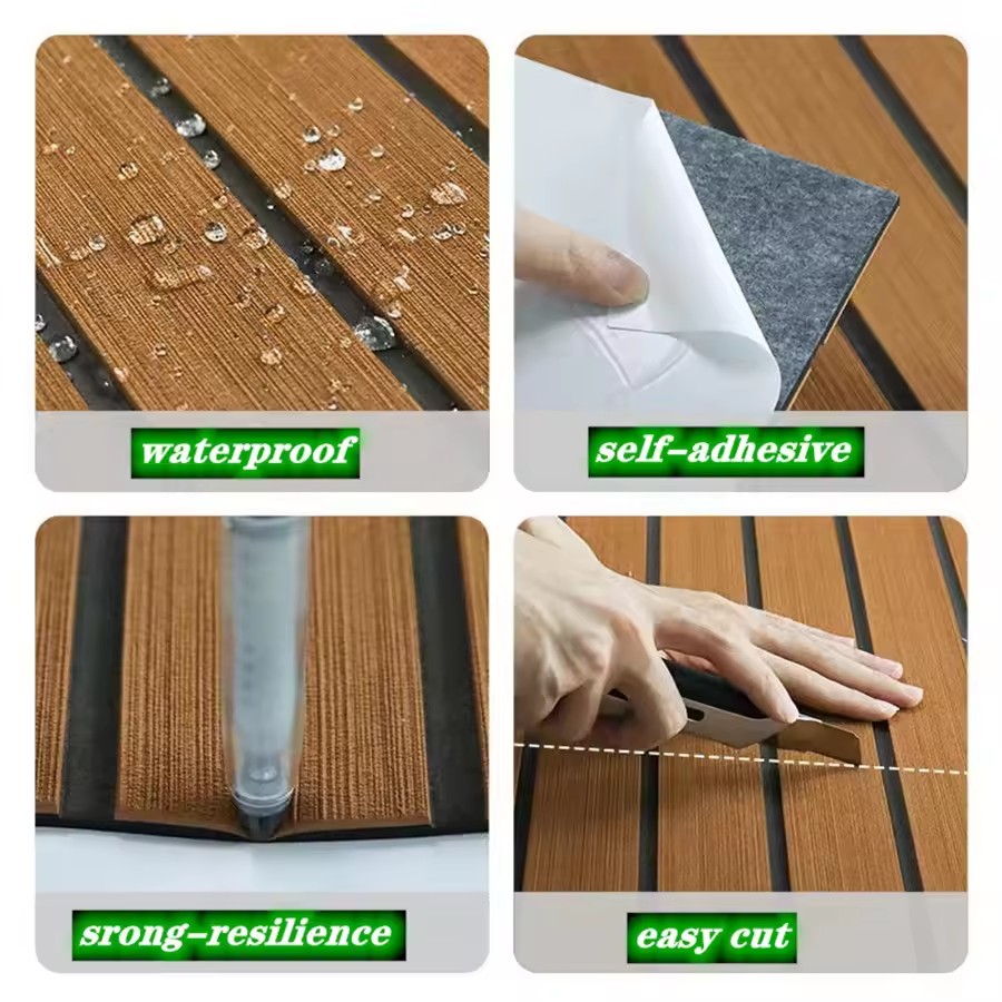 Faux Teak EVA Foam Boat Floori - Cutting Mat Self Heal review and price