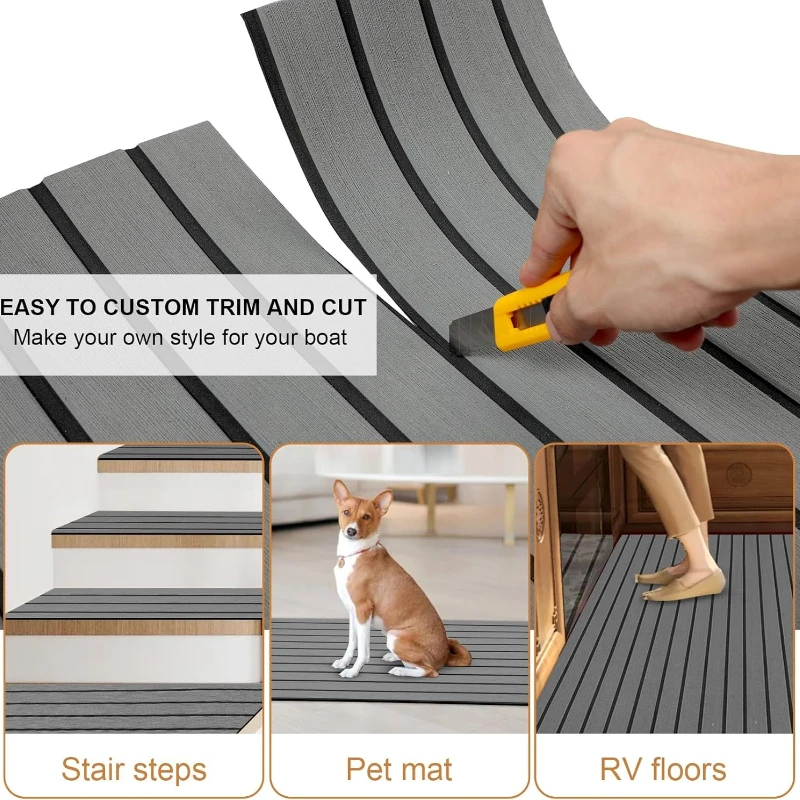 Faux Teak EVA Foam Boat Floori - Cutting Mat Self Heal review and price