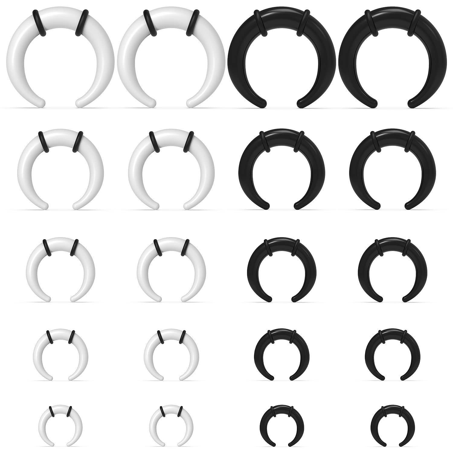 Large Septum Rings 14G 12G 8G  - Seam Gauge Metal review and price