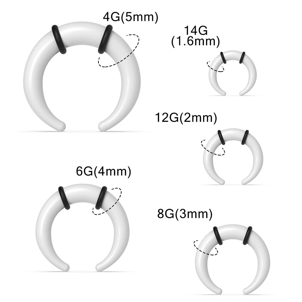 Large Septum Rings 14G 12G 8G  - Seam Gauge Metal review and price